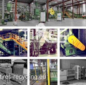 machinery and line for recycling tyres